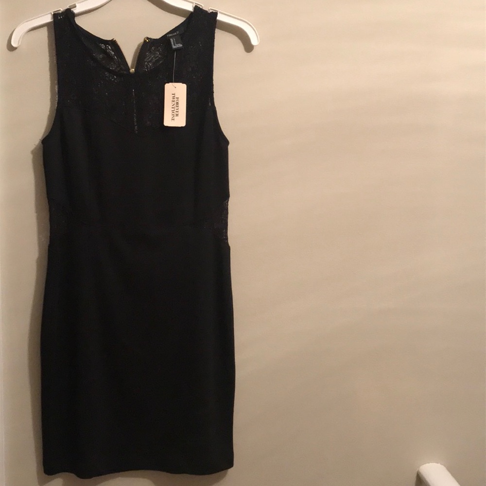 Black dress with lace